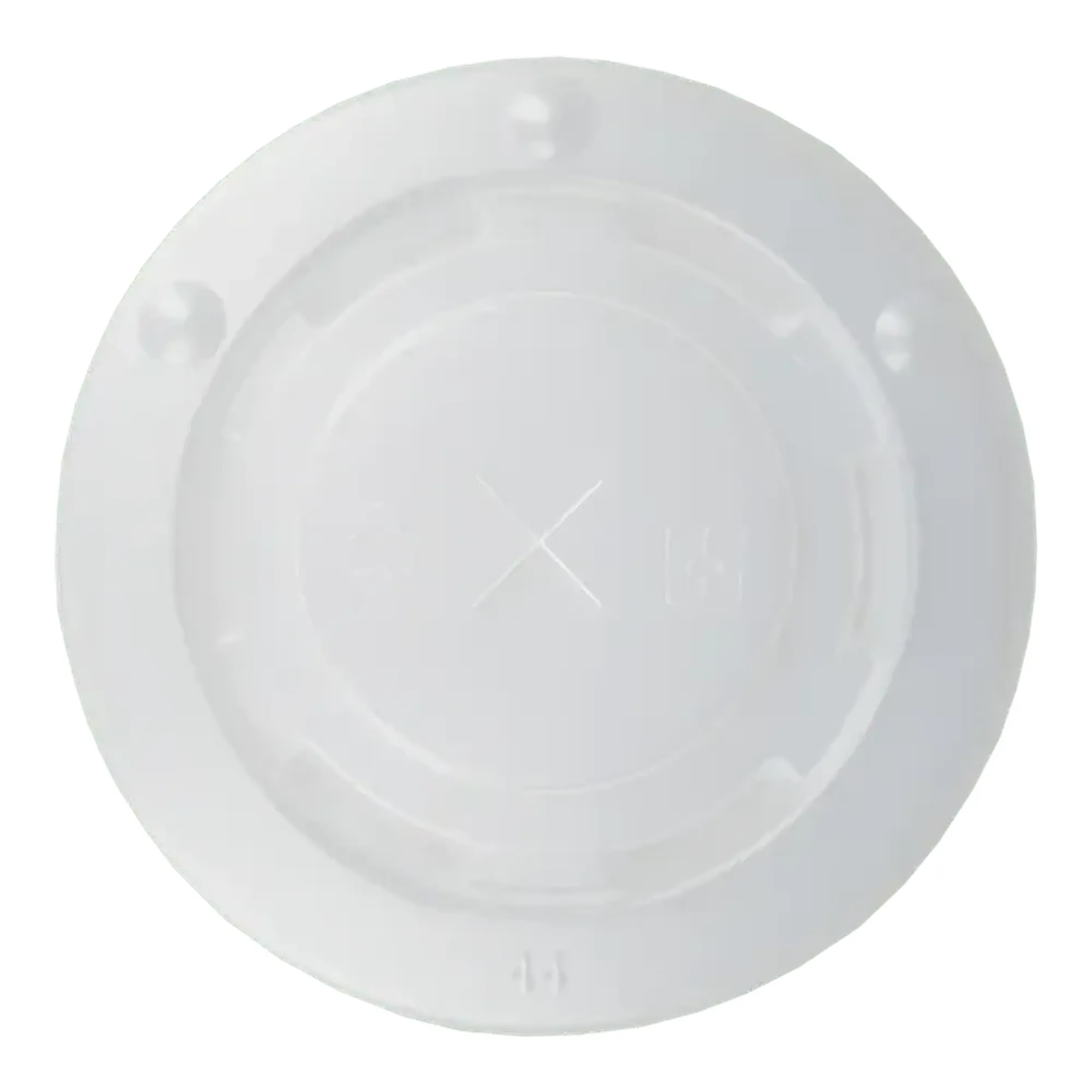 Deksel Milkshakebeker Plat met Kruis 90mm Plastic (50 stuks)