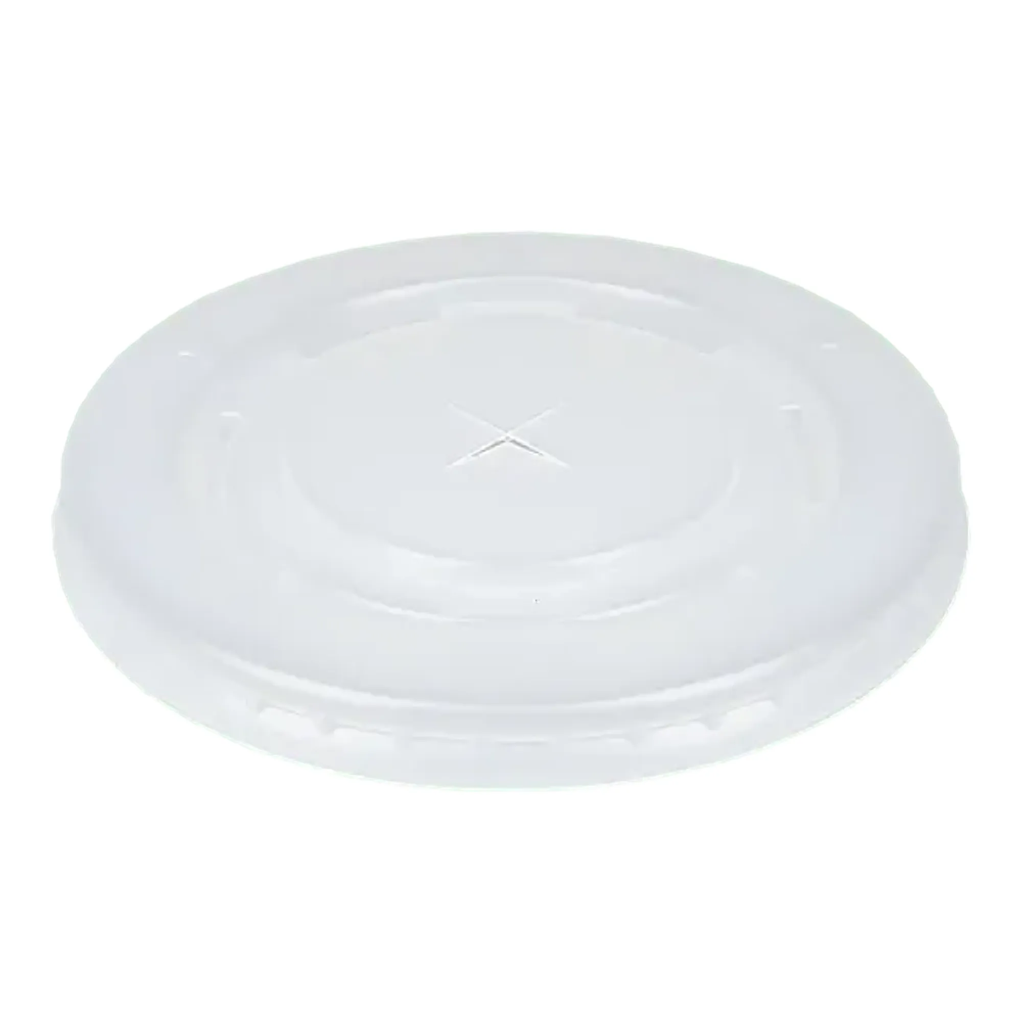 Deksel Milkshakebeker Plat met Kruis 90mm Plastic (50 stuks)