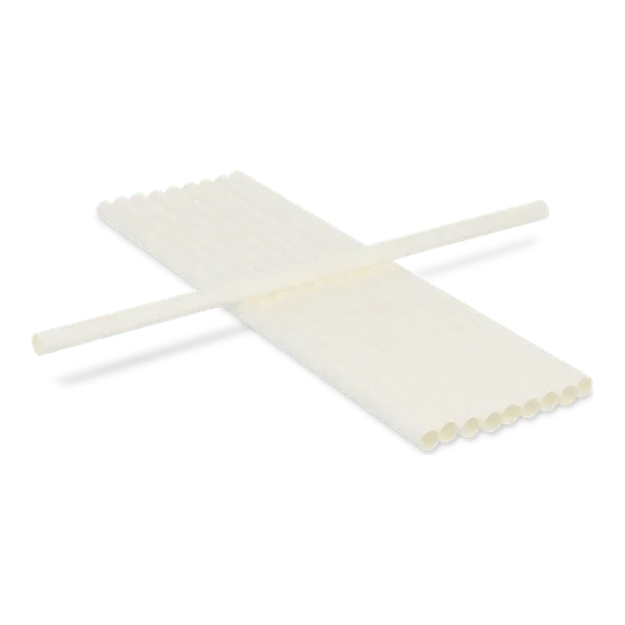 Papieren Rietjes Wit (230 x 8mm)