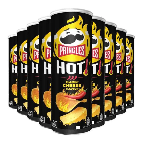 Pringles Hot Cheese & Chili (9x 160gr)