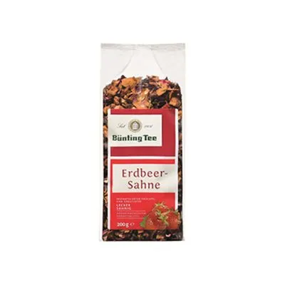 Bunting tee fruchtetee erdbeer-sahne zak 200gr a6