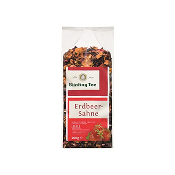 Bunting tee fruchtetee erdbeer-sahne zak 200gr a6