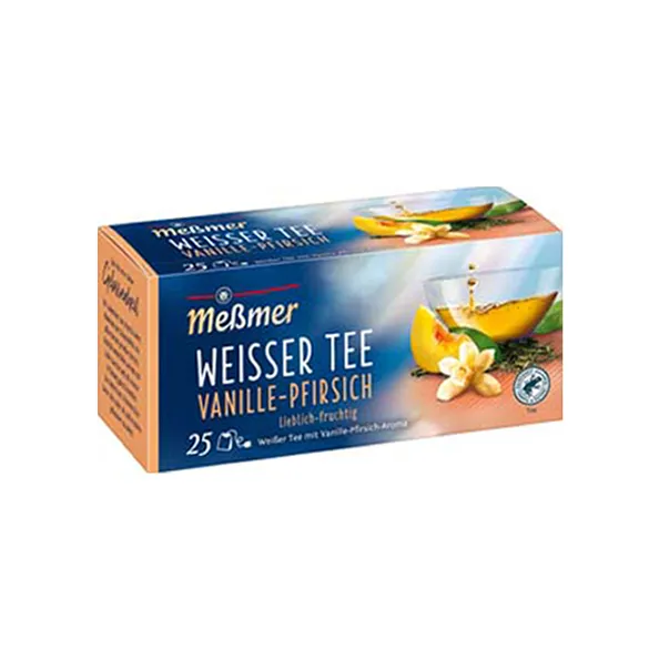 Messmer weisser tee vanille pfirsich 25×1.40gr a12