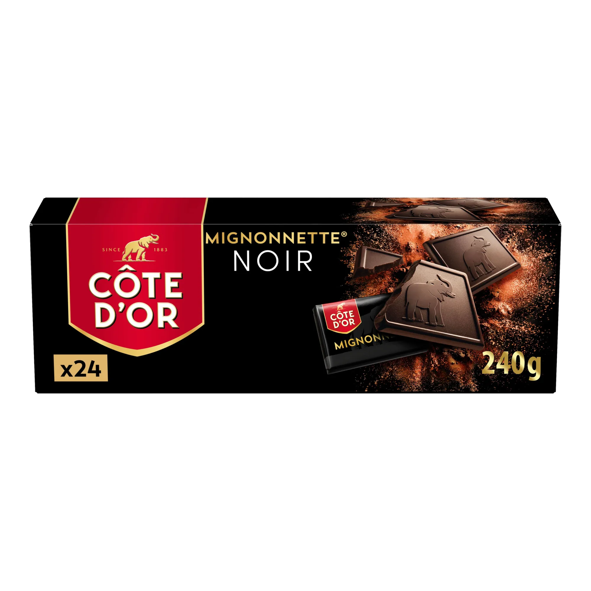 Cote d'Or Mignonnettes Noir 24x 10gr (12 stuks)