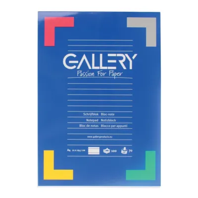 Gallery Schrijfblok, Ft A4, Gelijnd (100 vel)