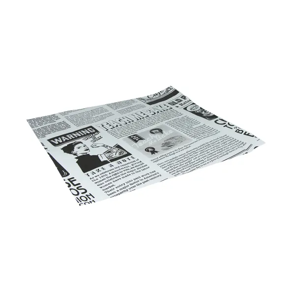 Vetvrij papier 33 x 30 cm krant wit