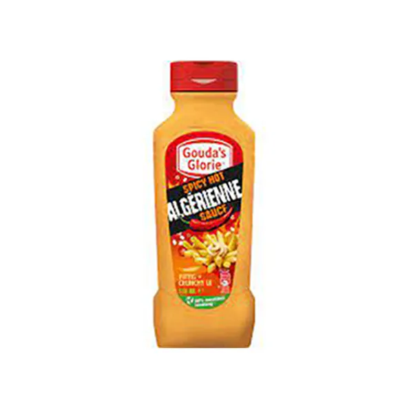 Gouda’ s glorie algerienne spicy saus 550ml.