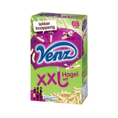 Venz XXL chocoladehagelslag wit 380 gr
