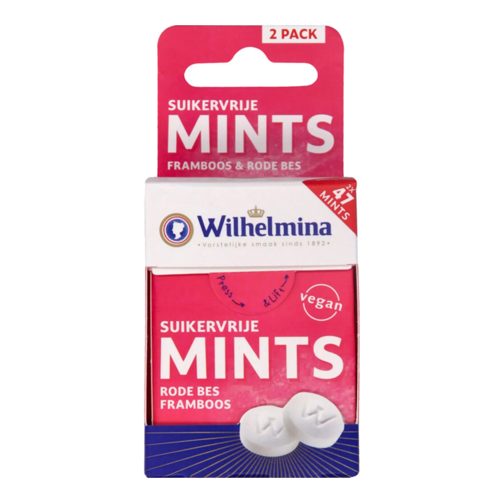Wilhelmina Pepermunt Framboos (20x 500gr)