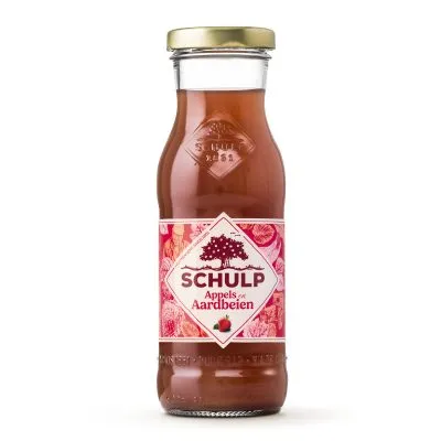 Schulp Appel & Aardbeiensap Flesje (15x 20cl)