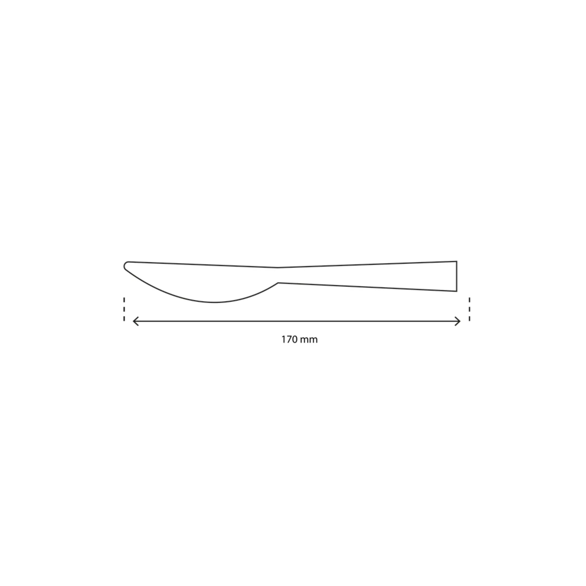 Bamboe Mes Bio 170mm (100 stuks)