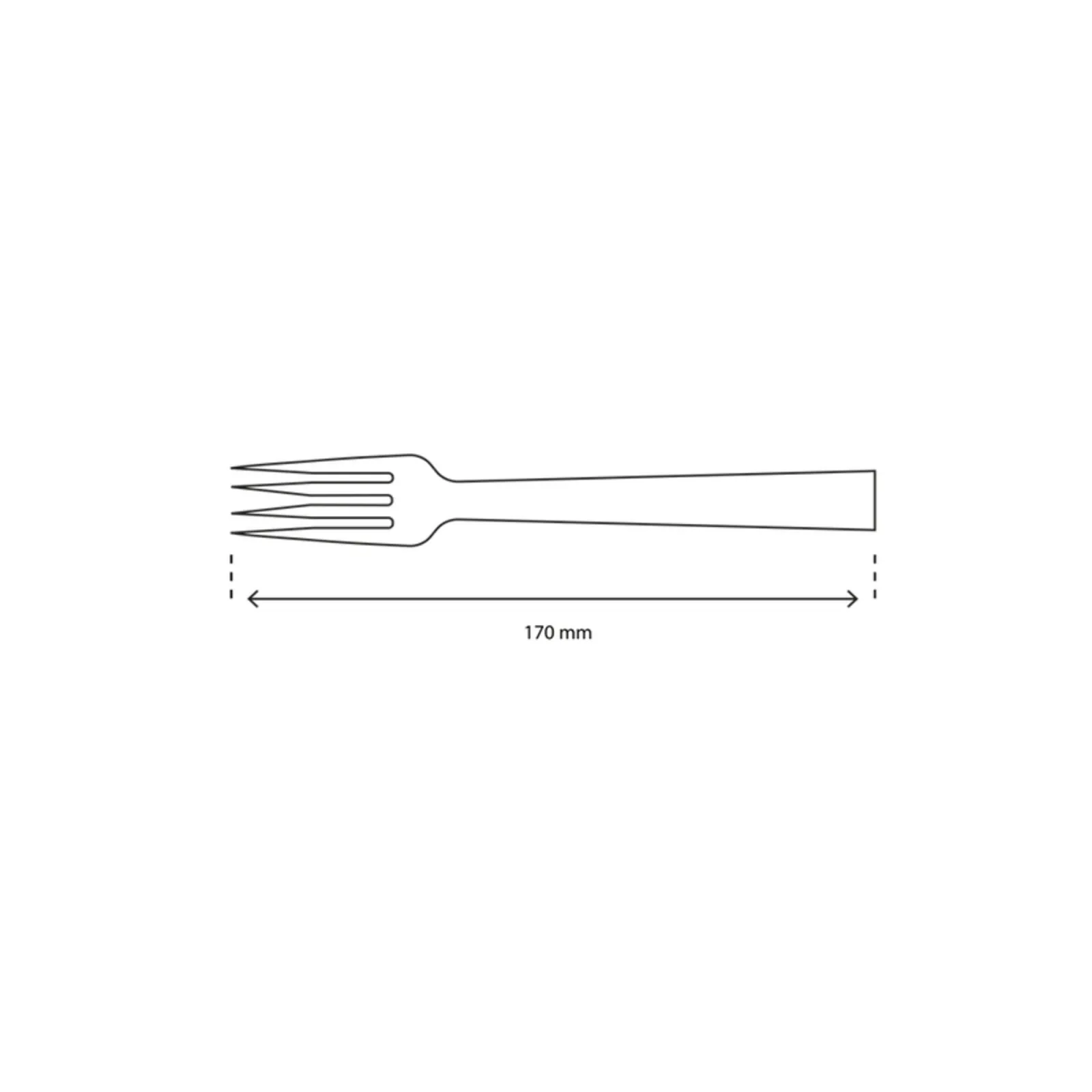 Bamboe Vork Bio 170mm (100 stuks) - Afbeelding 2