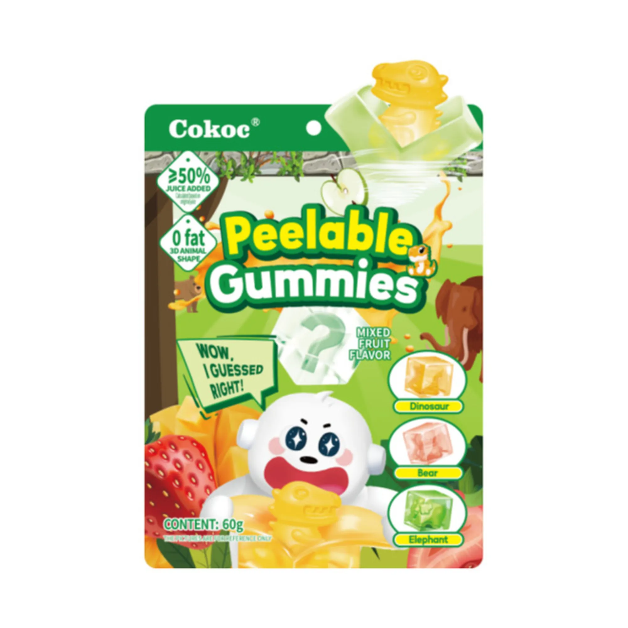 Cokoc Peelable Gummies Mixed Fruit (50x 60gr)