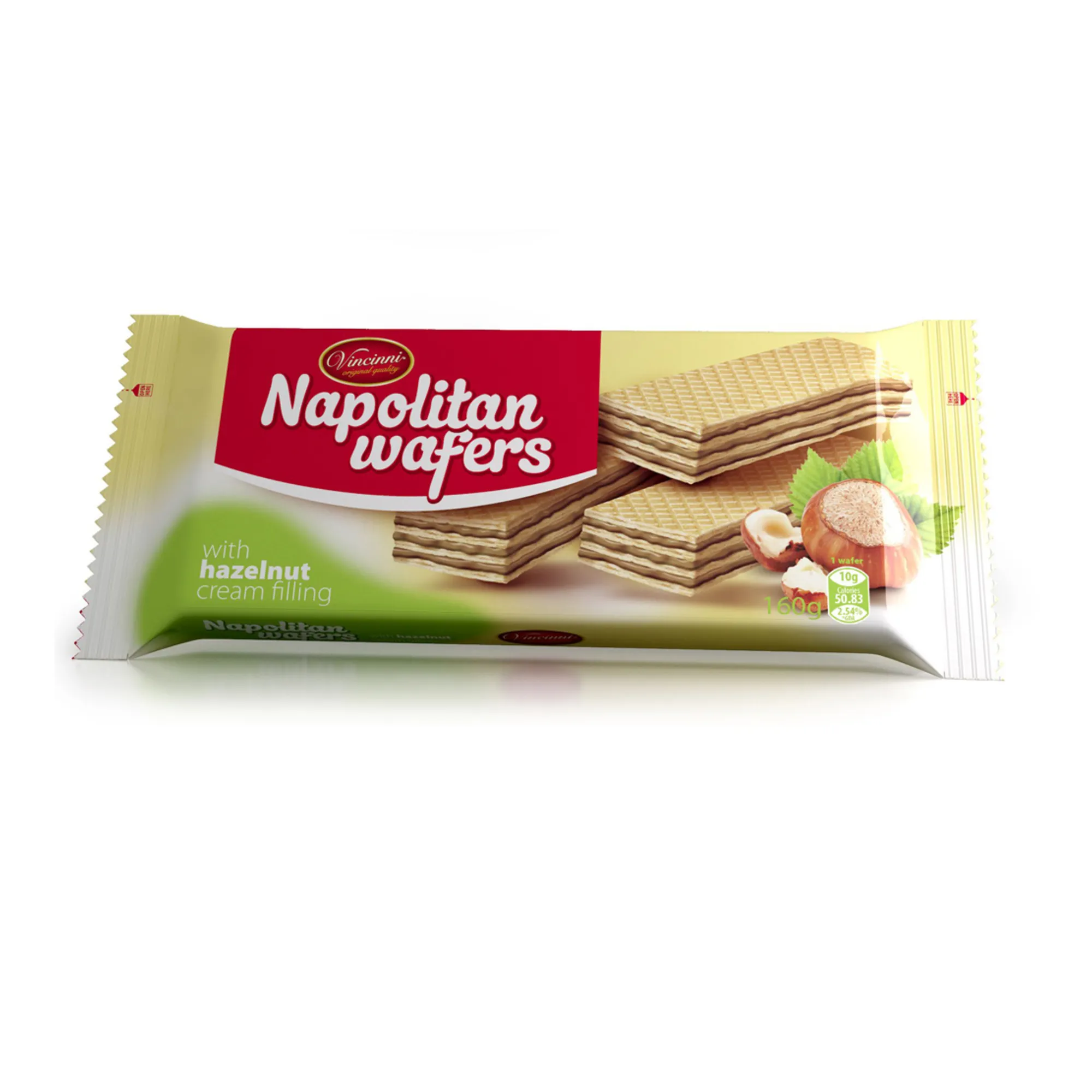 Napolitaner Waffeln Haselnuss (20x 160gr)