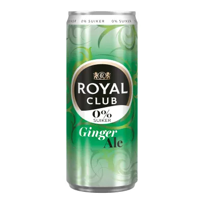 Royal Club Ginger Ale 0% blik (24x 25cl)