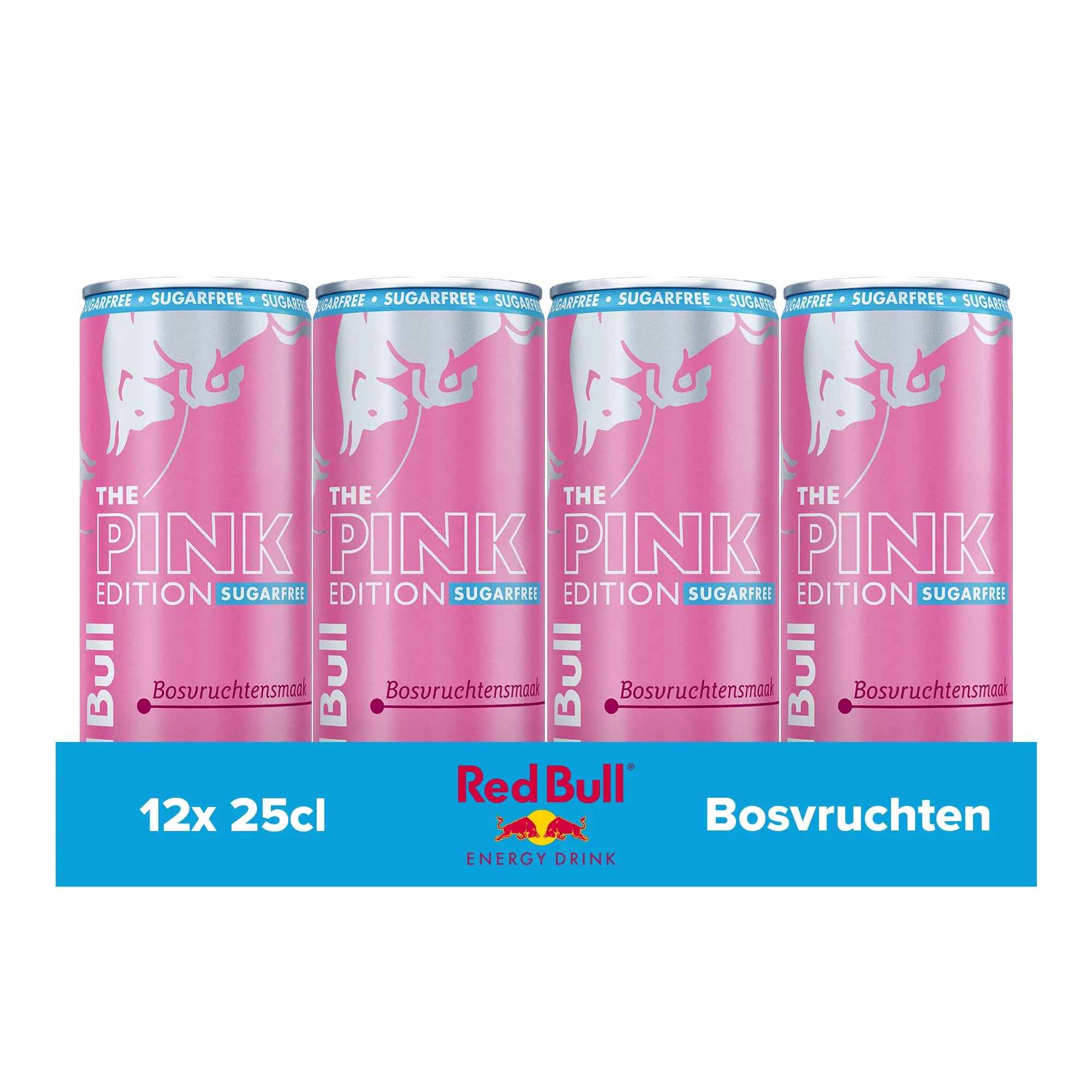 Red Bull the Pink Edition Sugarfree Bosvruchtensmaak blik (12x 250ml)