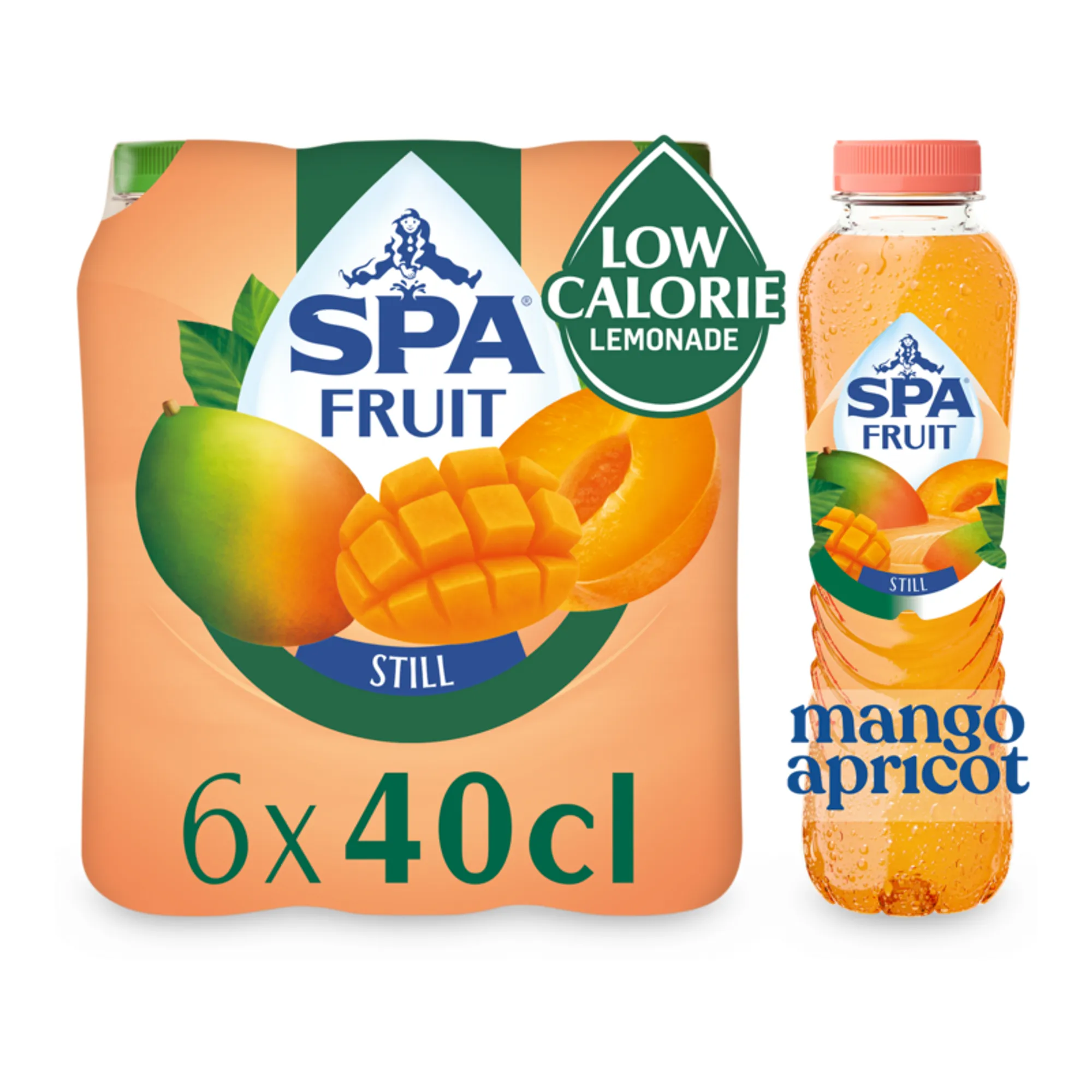 Spa Fruit Still Mango Apricot PET (6x 400ml)
