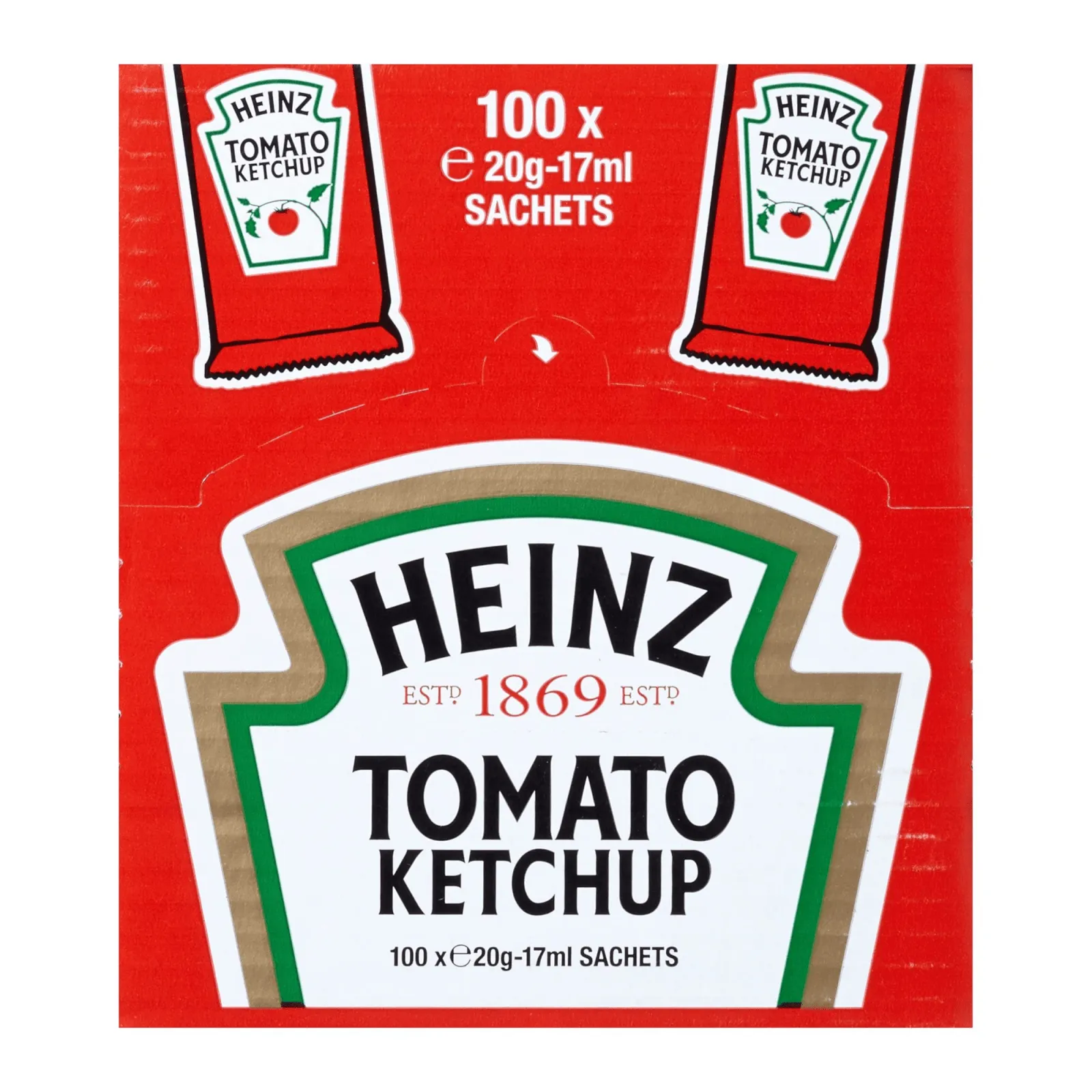 Heinz Tomatenketchup Sachets (100x 17ml)