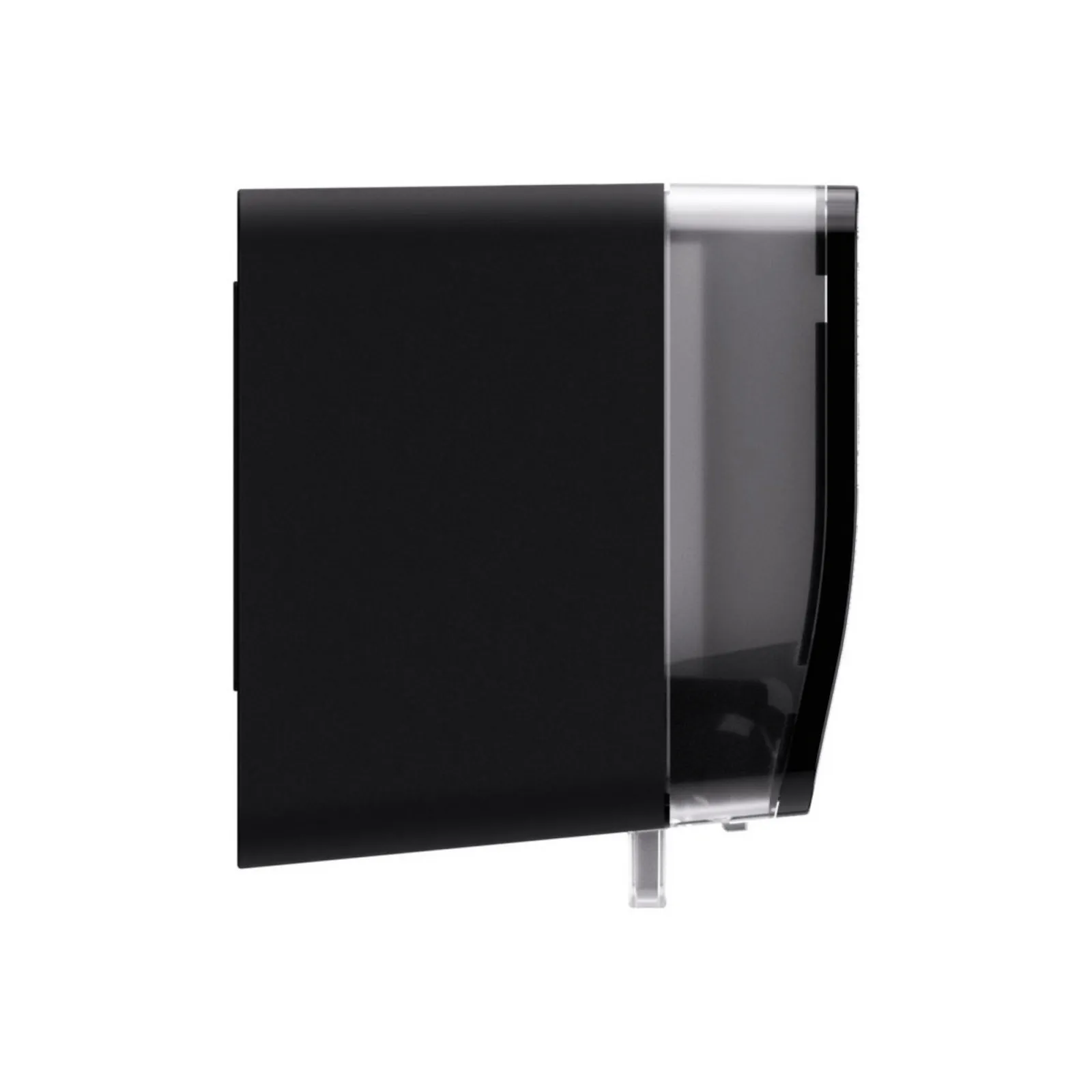 Satino Toiletroldispenser Horizontaal Zwart zijkant