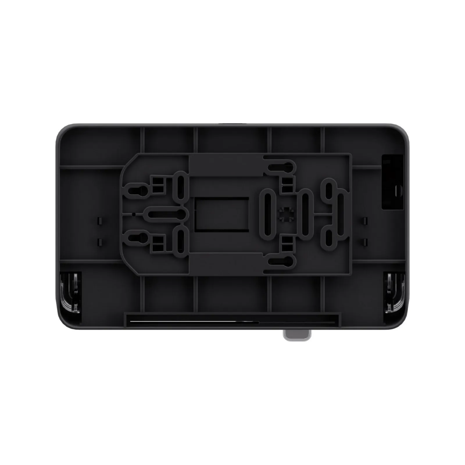 Satino Toiletroldispenser Horizontaal Zwart achterkant