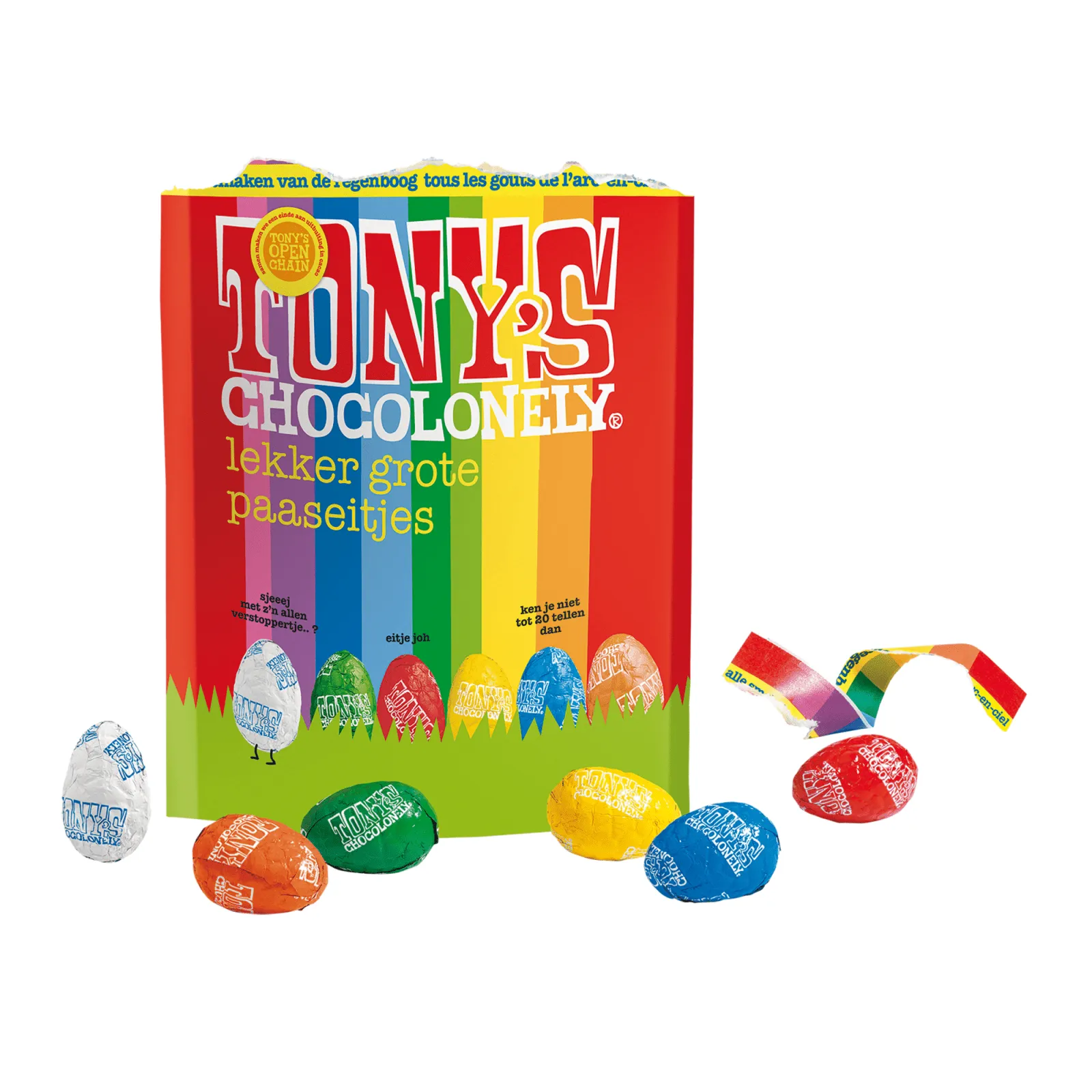 Tony's Chocolonely Paas Pouch mix (24x 230 gram) sfeerfoto