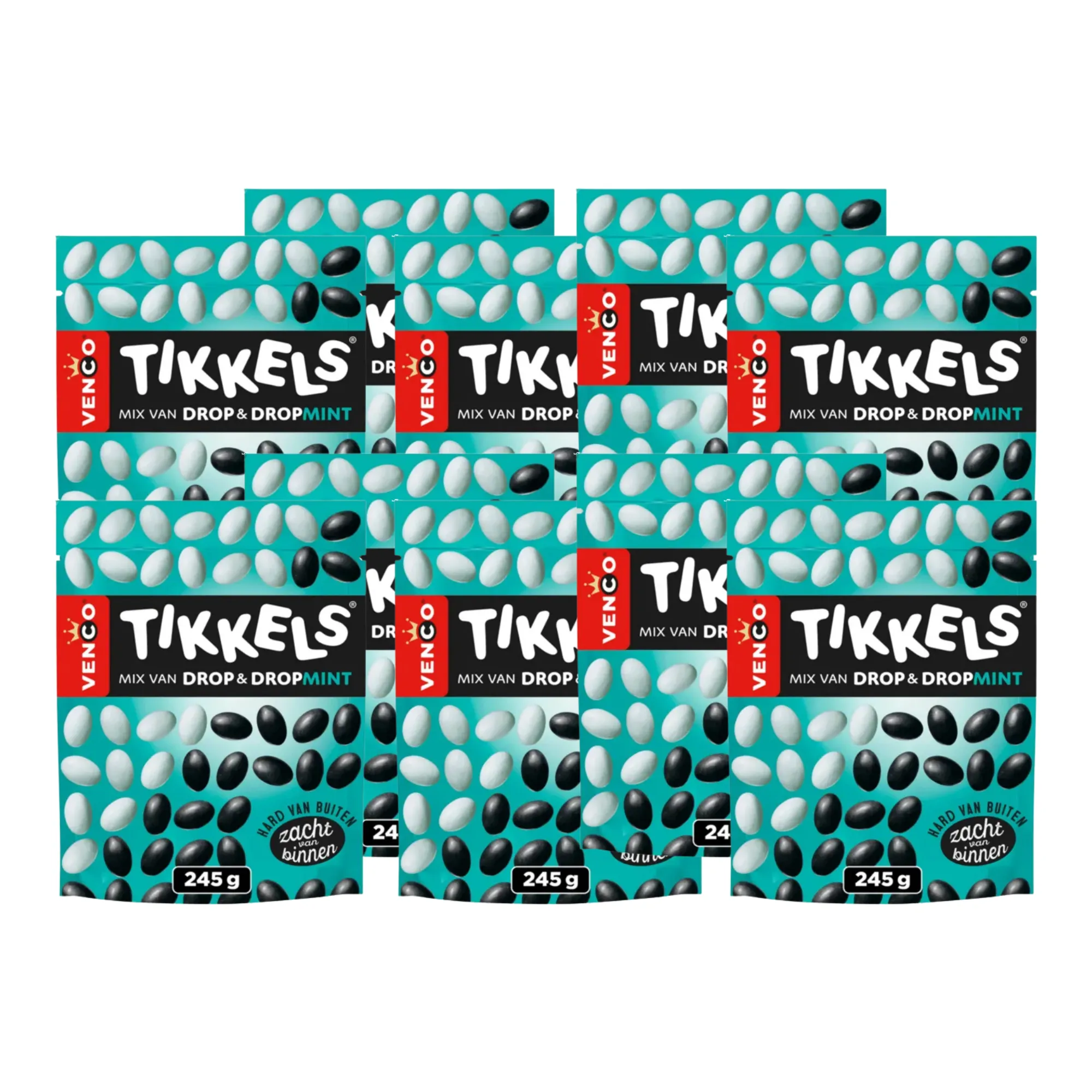 Venco Tikkels Dropmint zak (10x 245gr)