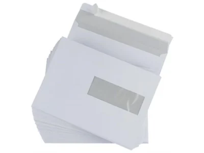 Gallery enveloppen ft 156 x 220 mm, venster rechts (500 stuks)