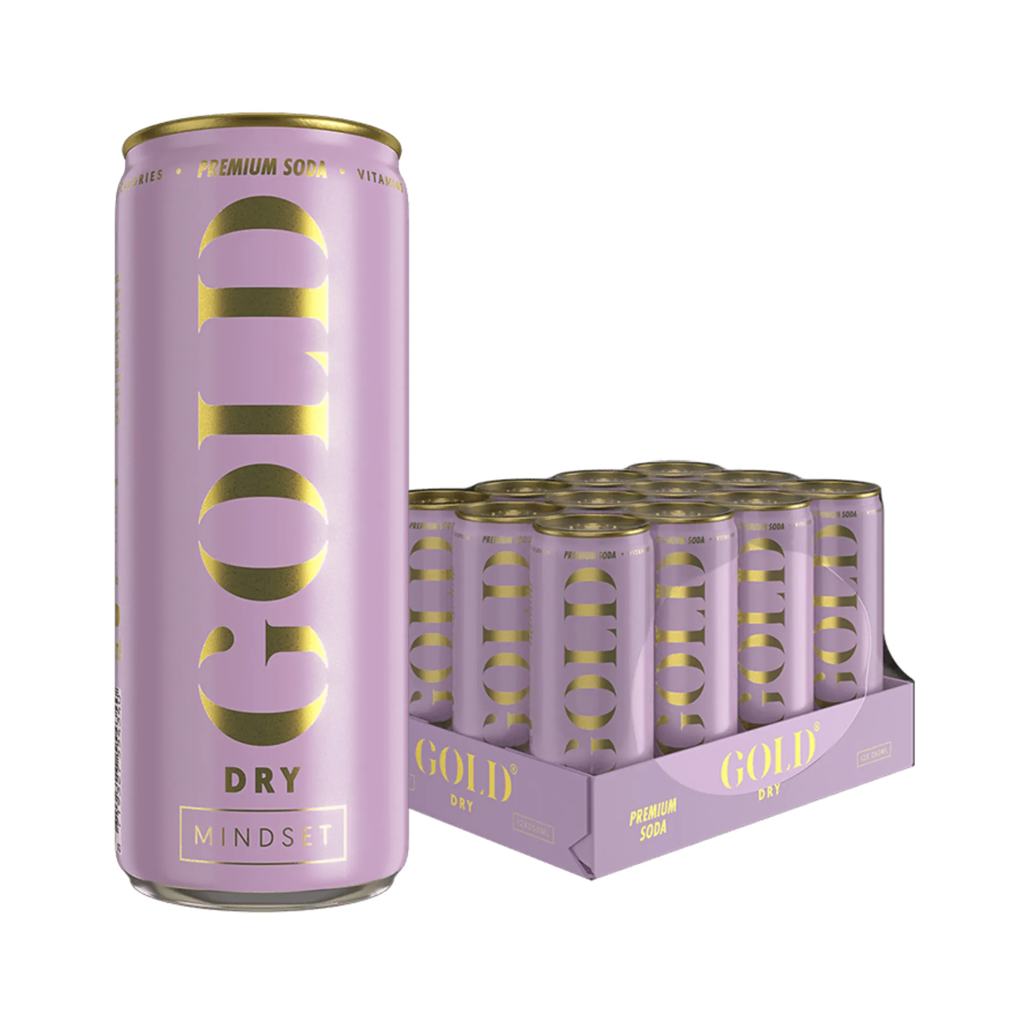Gold Dry Mindset blik (12x 250ml) - Afbeelding 2