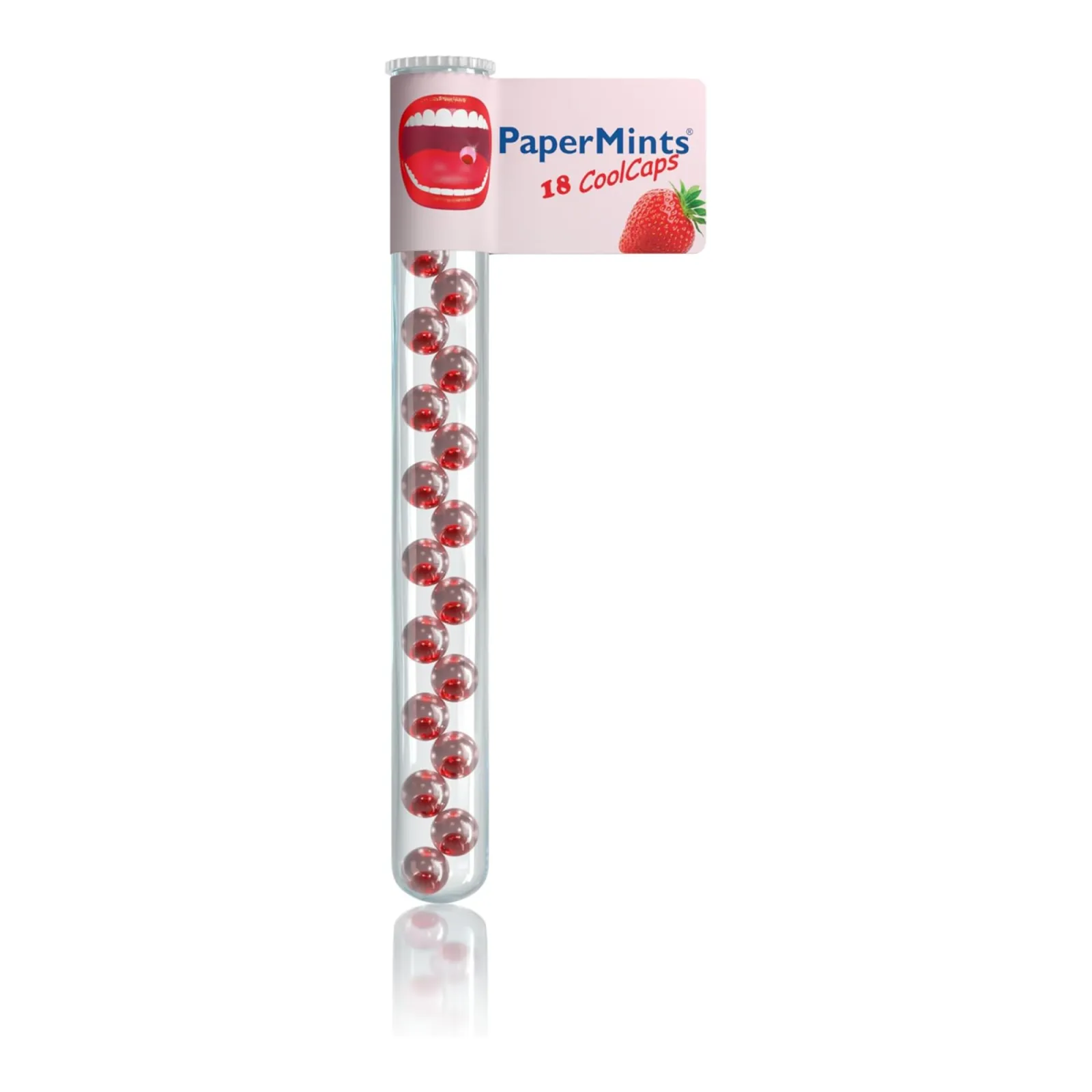 PaperMints CoolCaps Tubes Strawberry (32 stuks)
