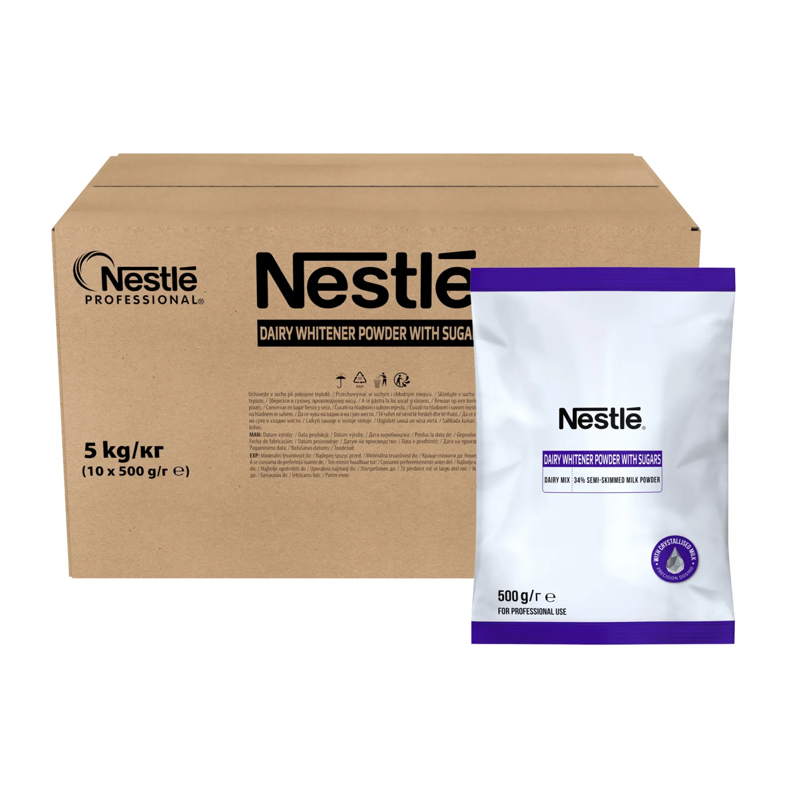 Nestle Dairy Whitener Powder with Sugars (10x 500g) doos en zak