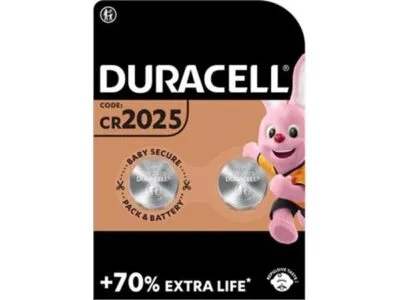 Duracell knoopcel Electronics CR2025 (2 stuks)