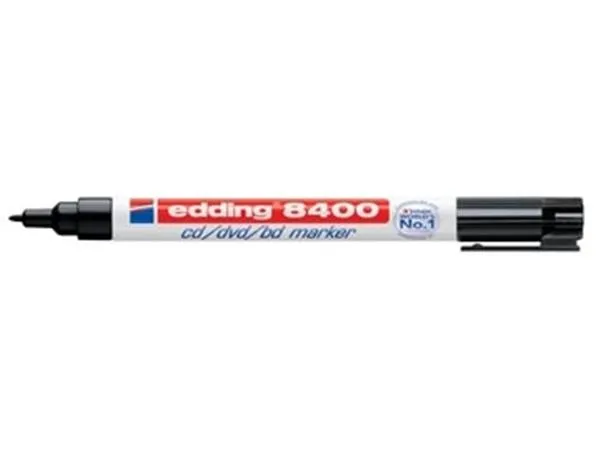 Edding 8400 Permanent Marker Zwart (CD/DVD/BD)