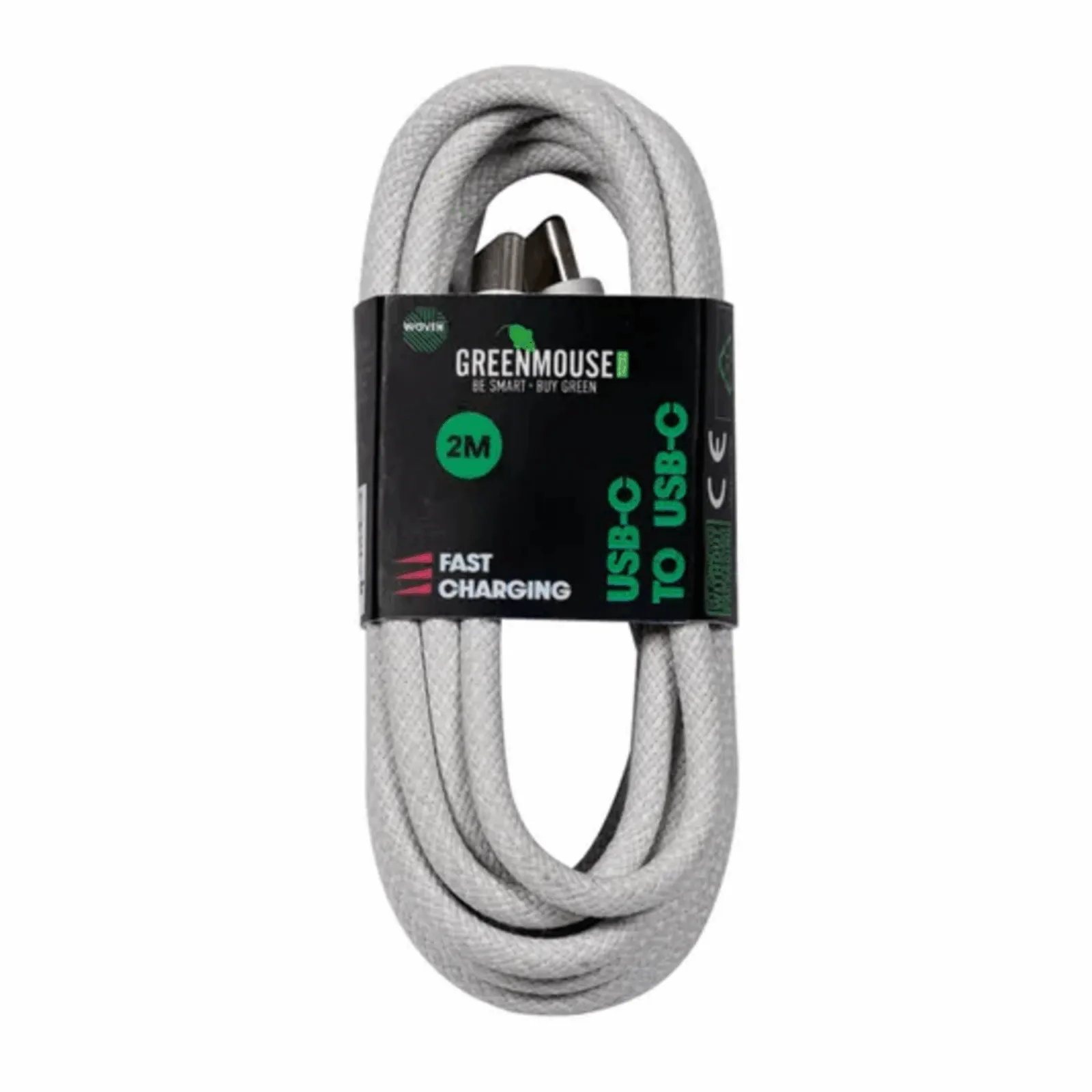 Greenmouse USB-C naar USB-C Datakabel Woven 2 meter (5 stuks) - Afbeelding 2