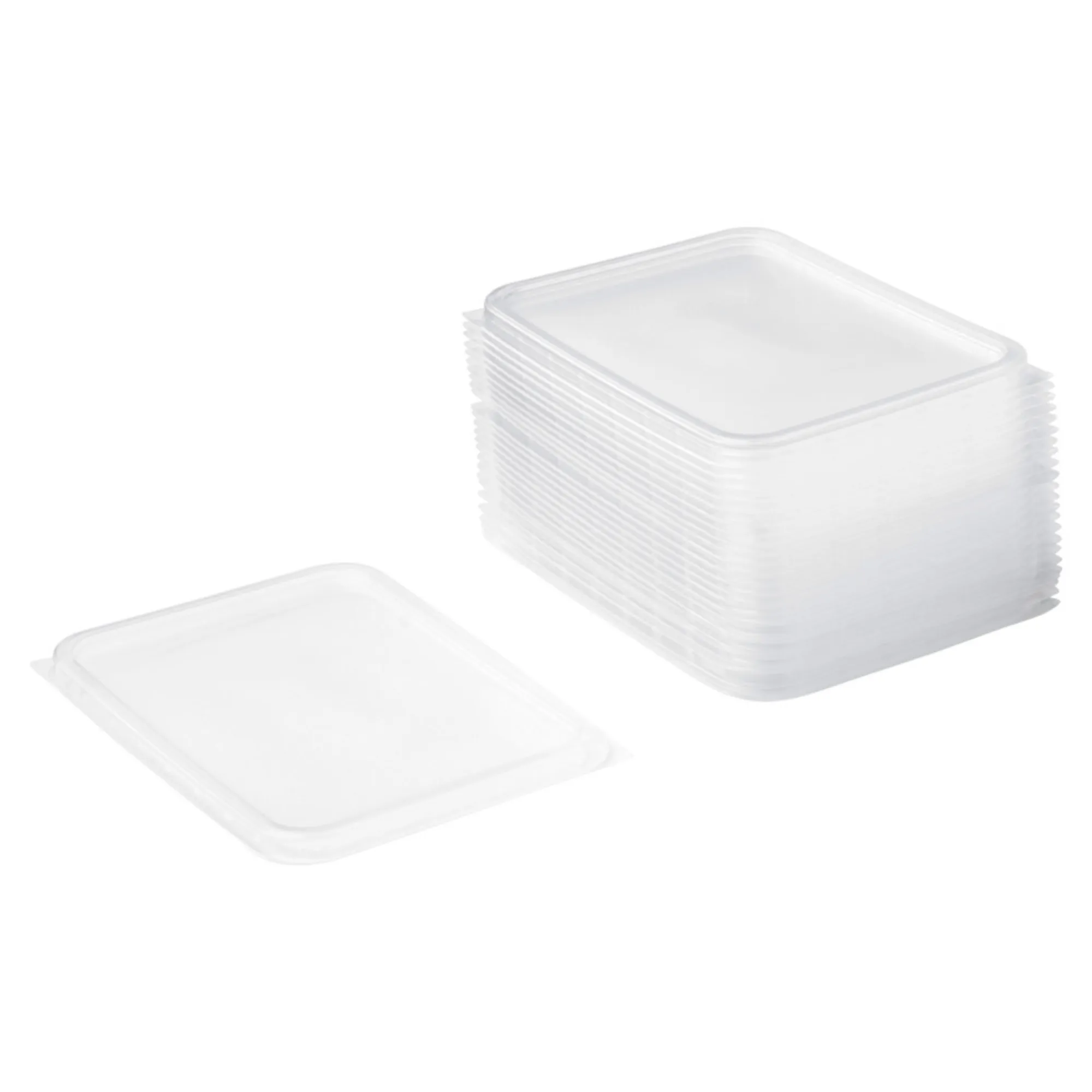 Deksel voor Kilobak PP Transparant 195x140mm (50 stuks) - Afbeelding 2