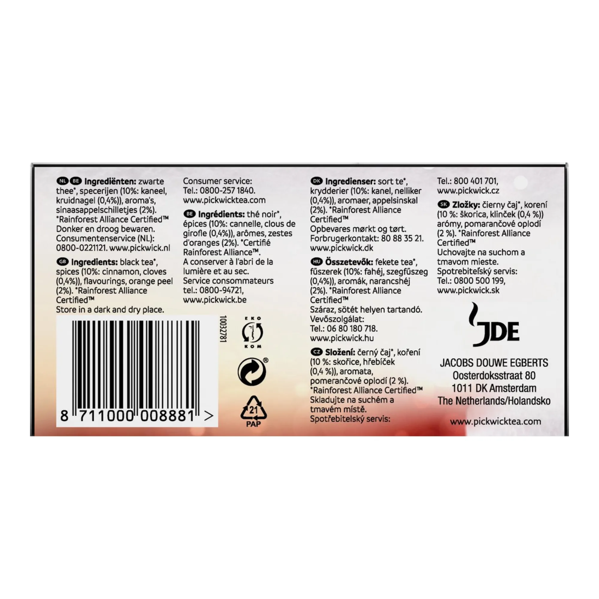 Pickwick Professional Winter Glow (75x 2g)
