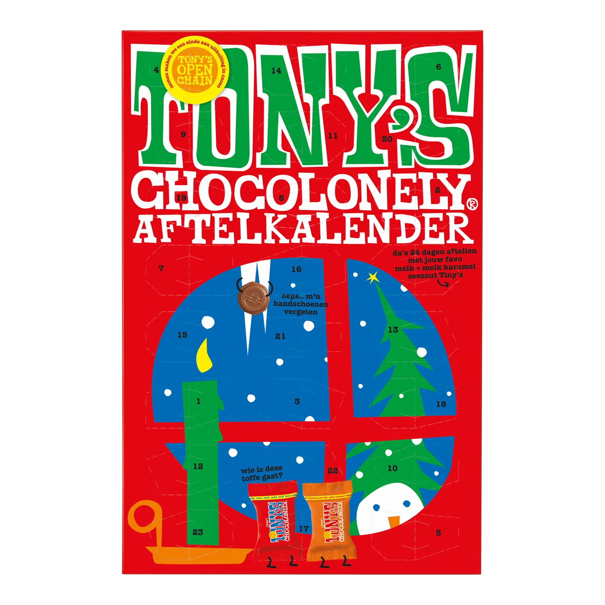 Tony's Chocolonely Aftelkalender Klein (7x 216g)
