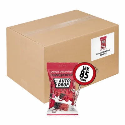 Autodrop snackpack dubbeldekkers (16x 85gr)