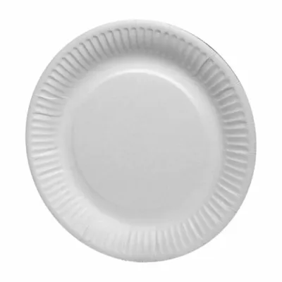 Borden Rond Karton wit 18 cm (100 stuks)