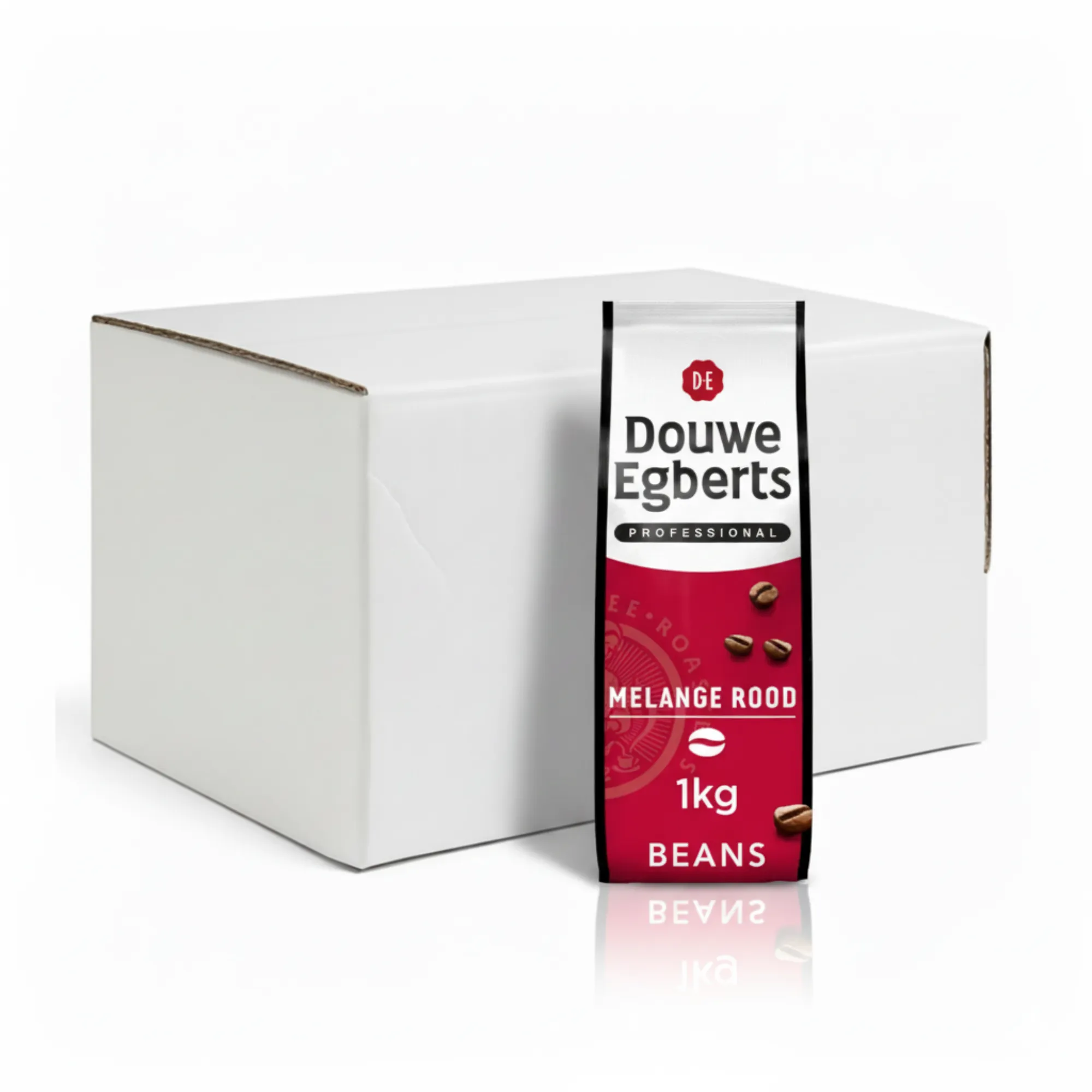 Douwe Egberts Fresh Beans Melange Rood (6x 1kg)