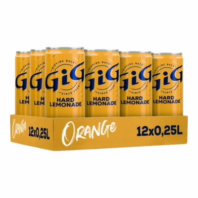 GiG Hard Lemonade Orange blik (12x 25cl)