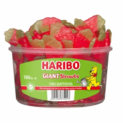 Haribo Aardbeien (150 stuks)