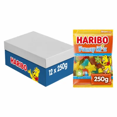 Haribo Funny Mix Zak (12x 250gr)