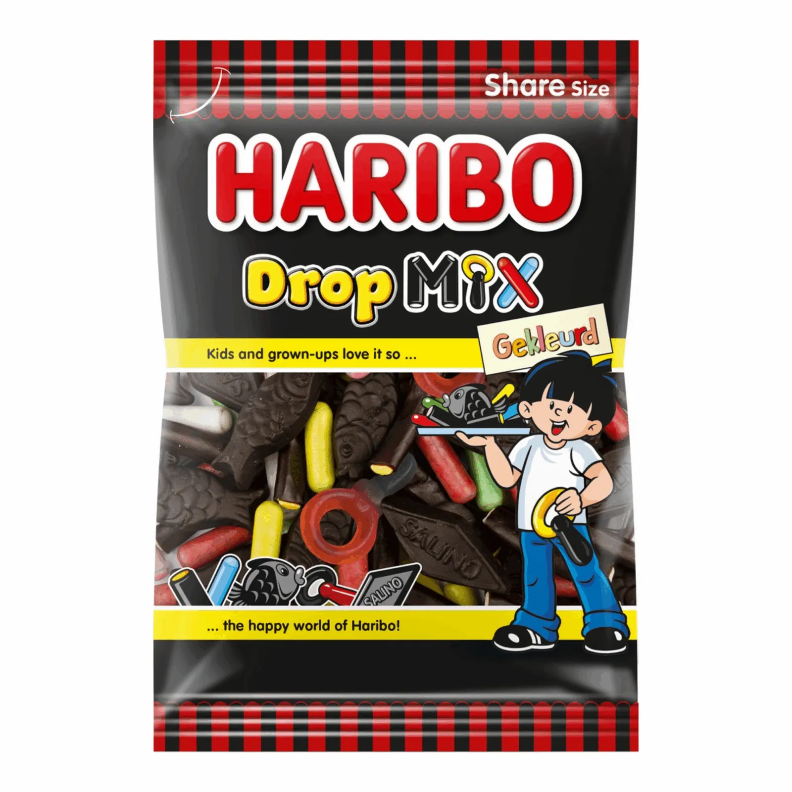 Haribo Gekleurde Dropmix (12x 250gr)