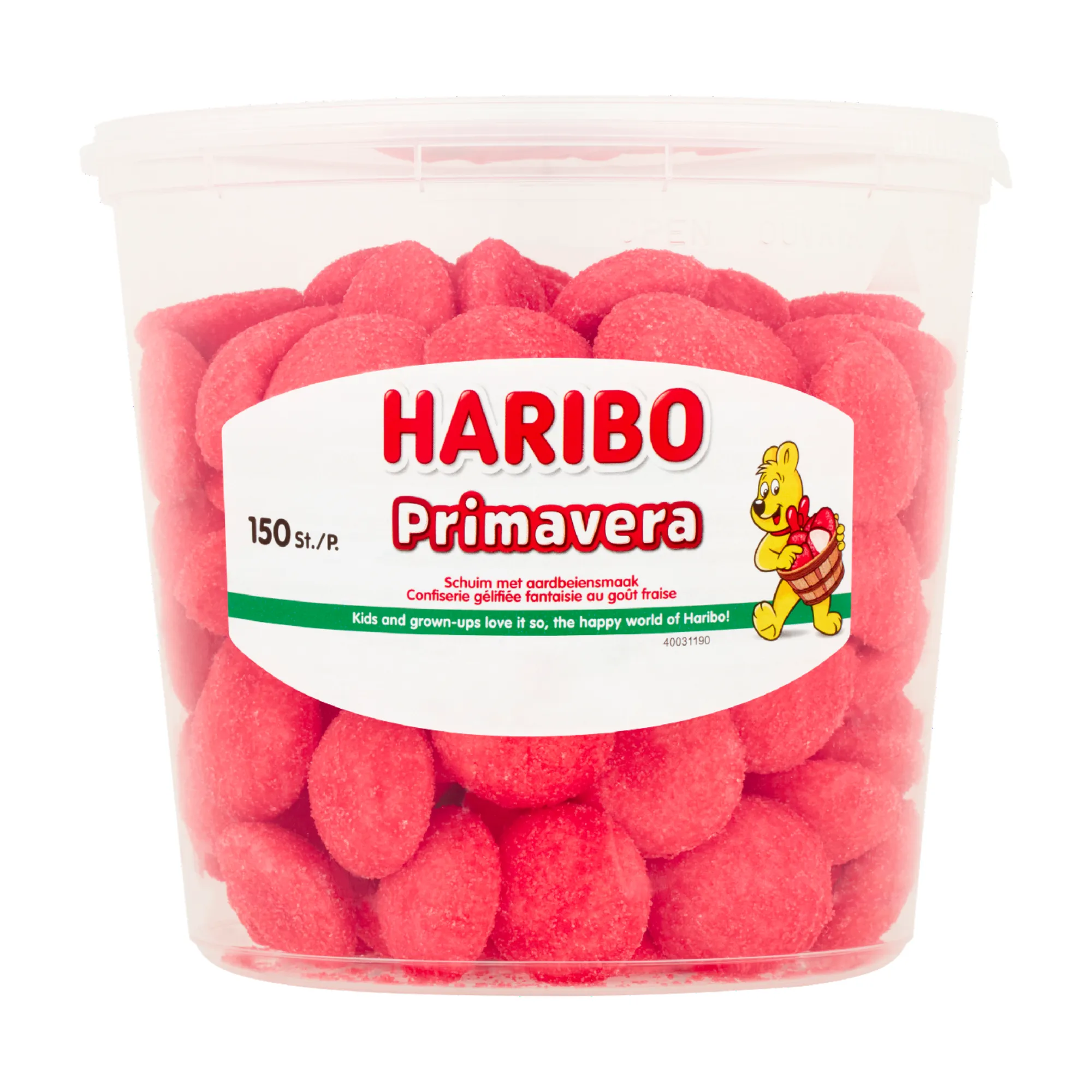 Haribo Schuim Primavera Aardbeien (150 stuks) - Afbeelding 2
