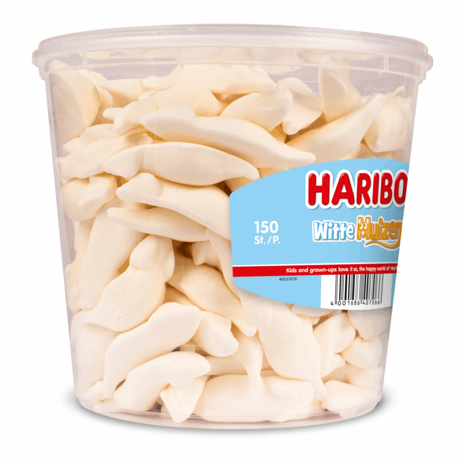 Haribo Schuim Witte Muizen (150 stuks) - Afbeelding 3