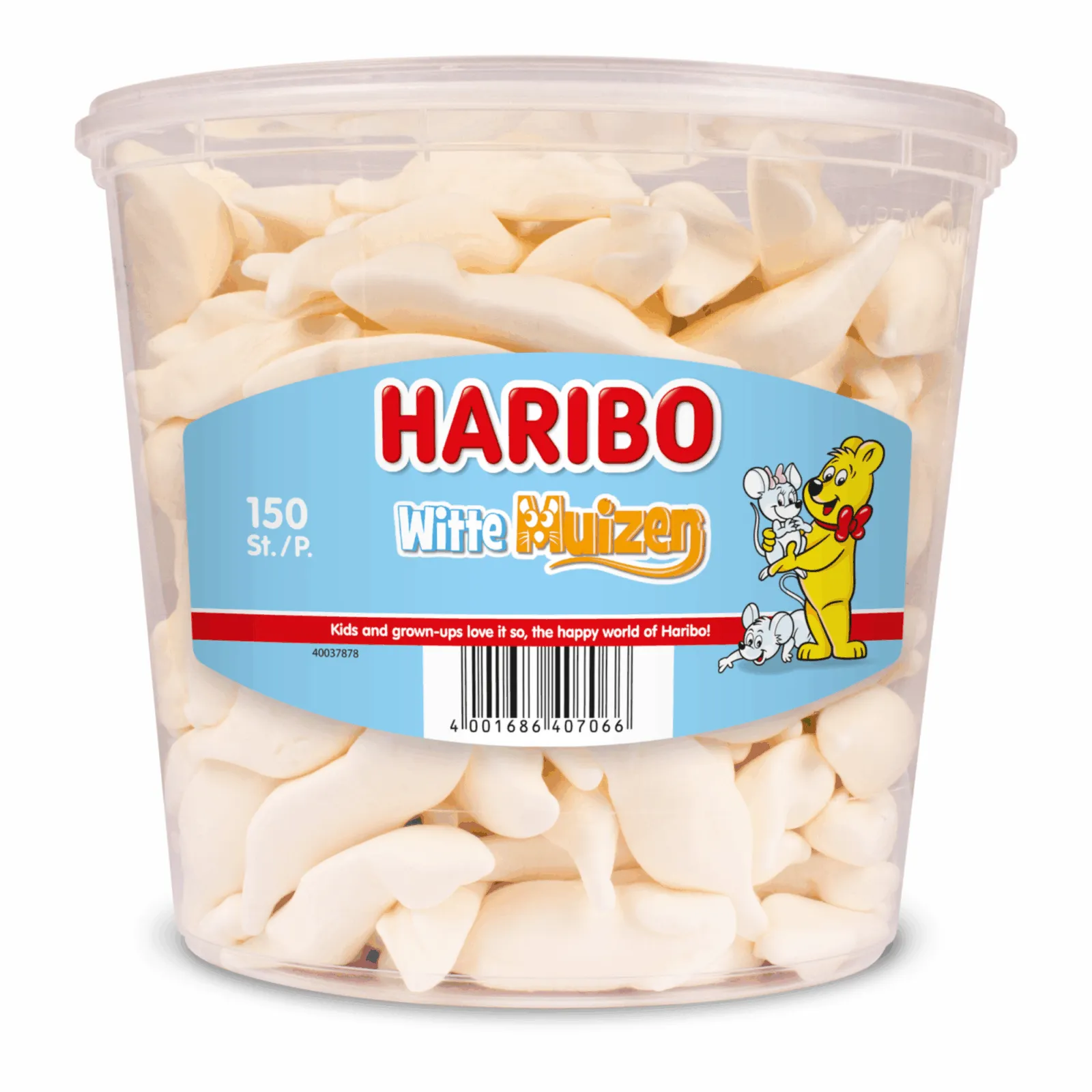 Haribo Schuim Witte Muizen (150 stuks) - Afbeelding 2
