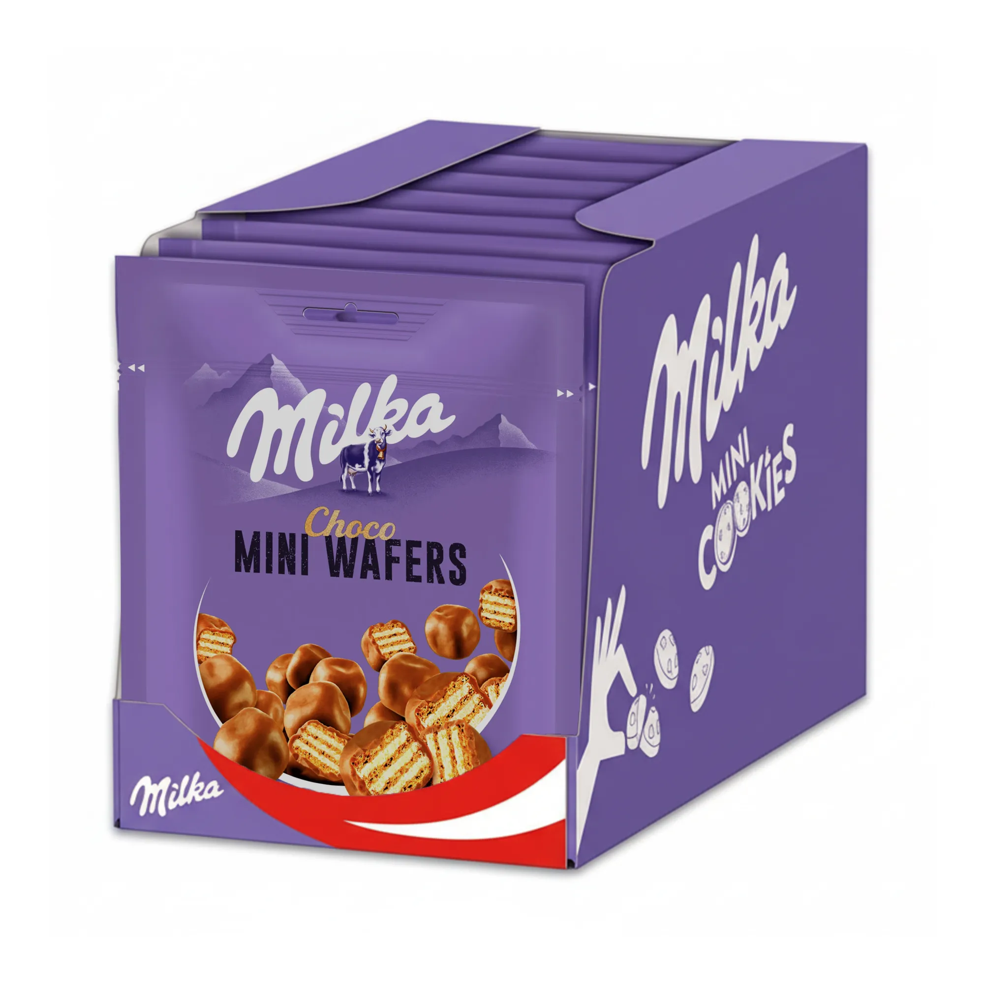 Milka Mini Wafers doosje (8x 110g) doos