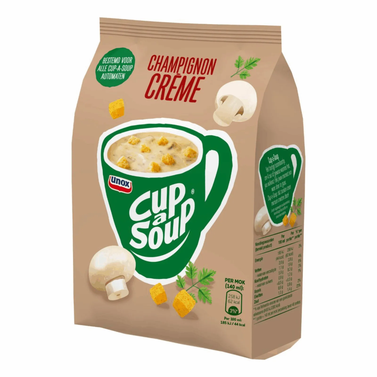 Unox Cup-a-Soup Vending Champignon Crème (4 zakken)