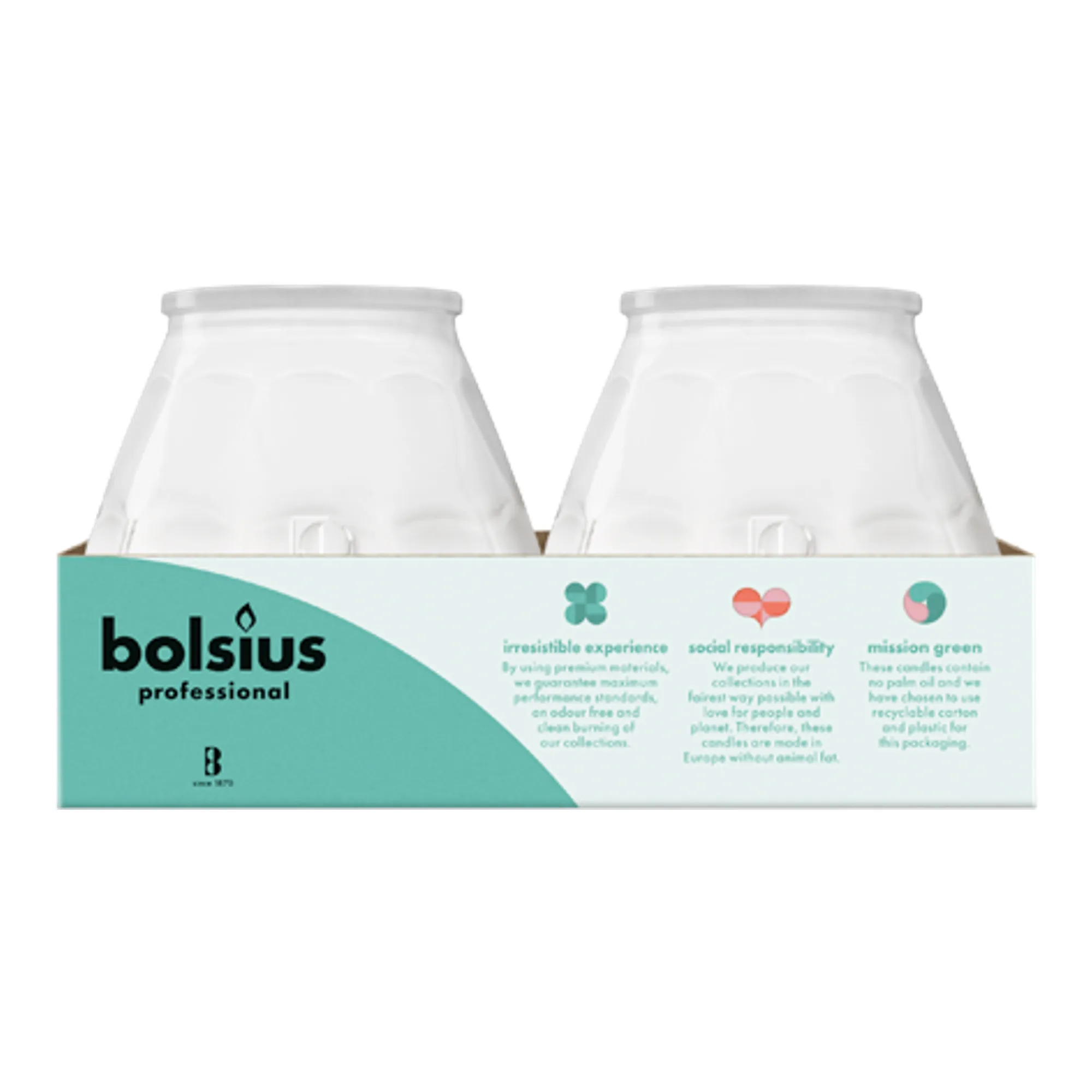 Bolsius Professional Twilight Wit Ø99x104 mm 70 uur (6 stuks)