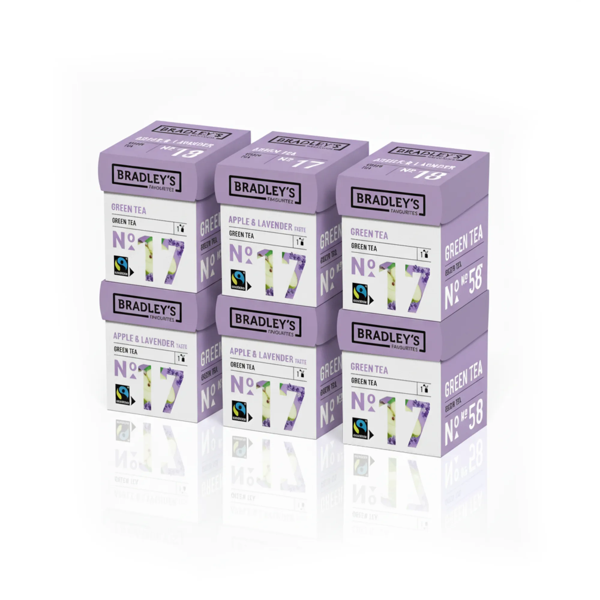 Bradley's Favourites Green Tea Apple Lavender No. 17 (72x 1,75g) sfeerfoto